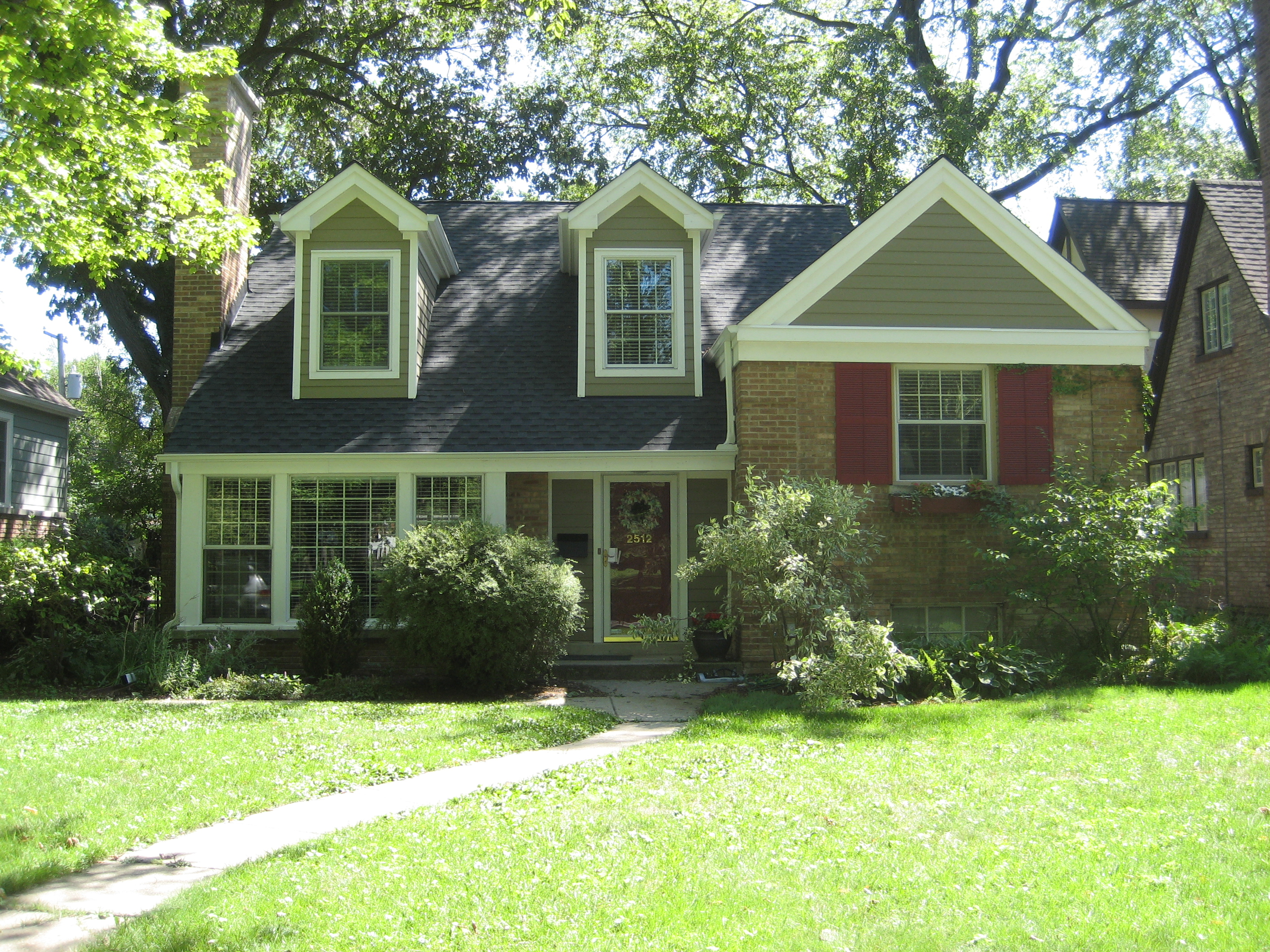 Green Siding House Exterior Home Renovation