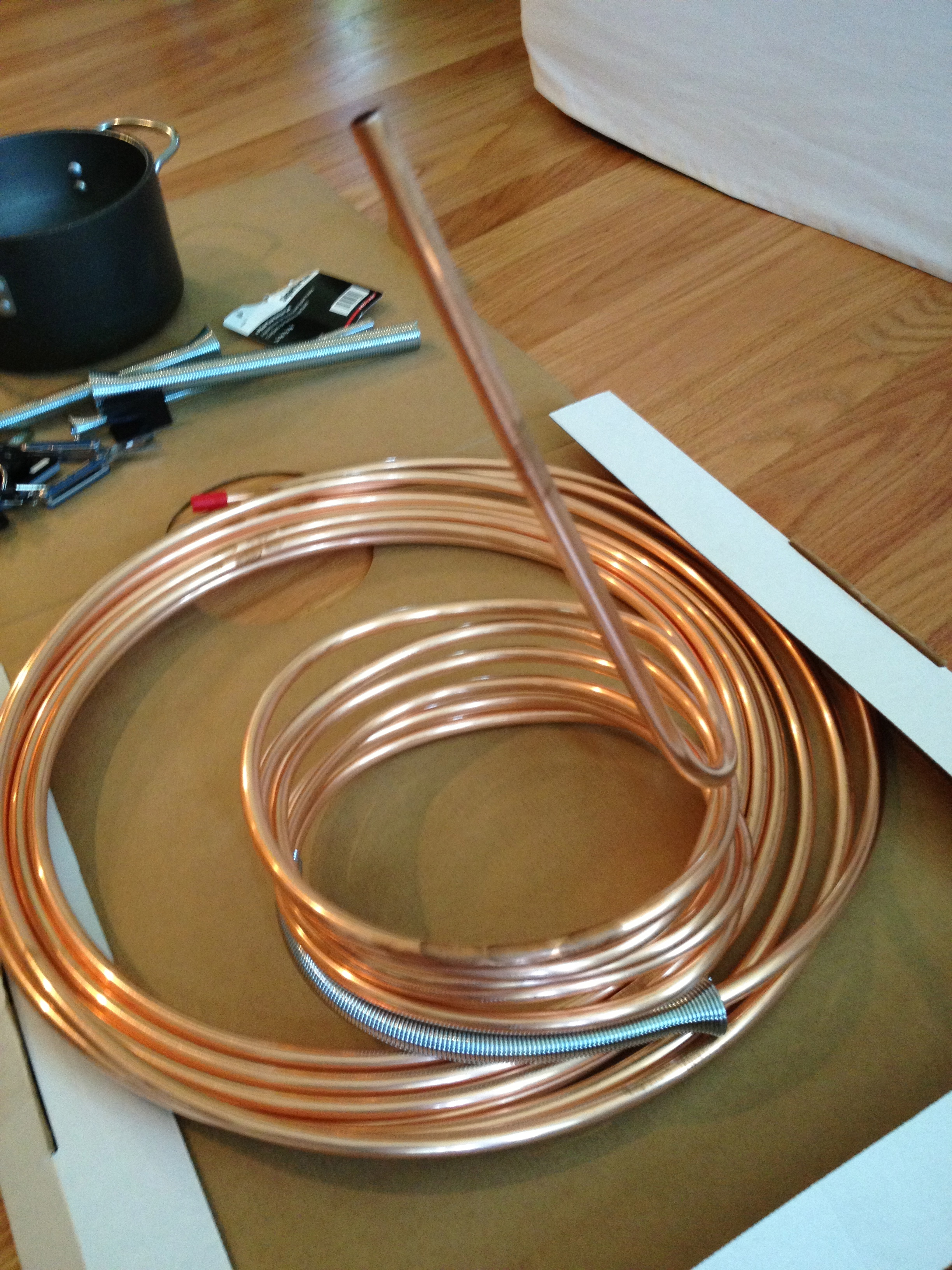 Making a DIY wort chiller
